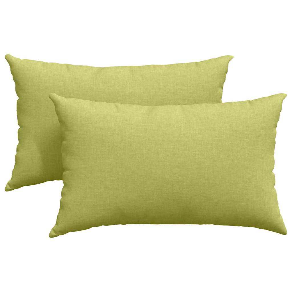 Cuscini da Divano 2 pz Tessuto Verde chiaro 50 x 30 cm