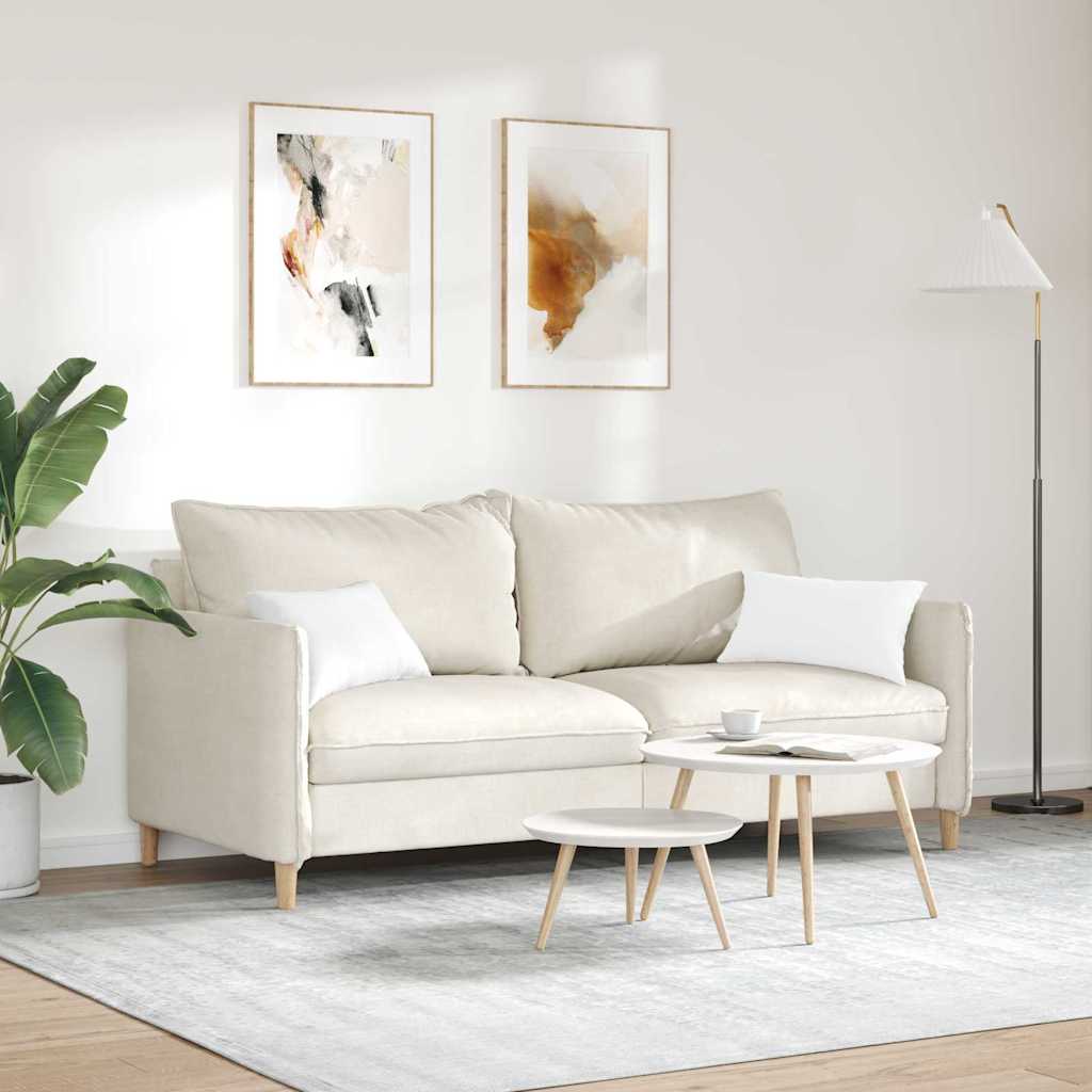 Cuscini da Divano 2 pz Tessuto Bianco 50 x 30 cm