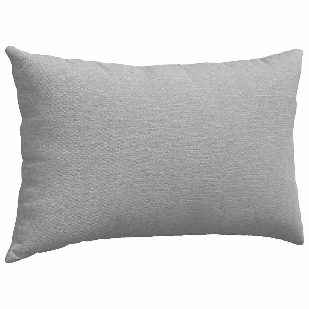 Cuscini da Divano 2 pz Tessuto Grigio Nuvola 50 x 30 cm