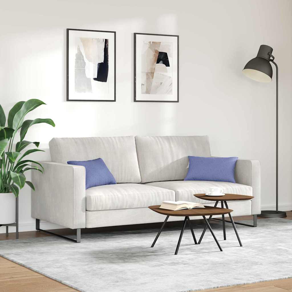 Cuscini da Divano 2 pz Tessuto Blu jeans 50 x 30 cm