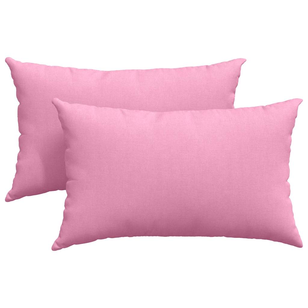 Cuscini da Divano 2 pz Tessuto Rosa 50 x 30 cm