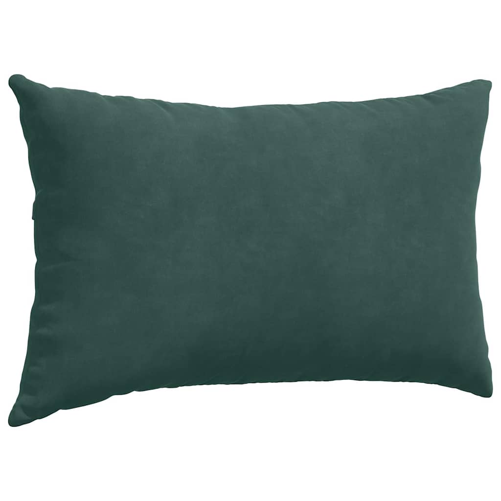 Cuscini da Divano 2 pcs Verde scuro 50 x 30 cm Tessuto in Cords