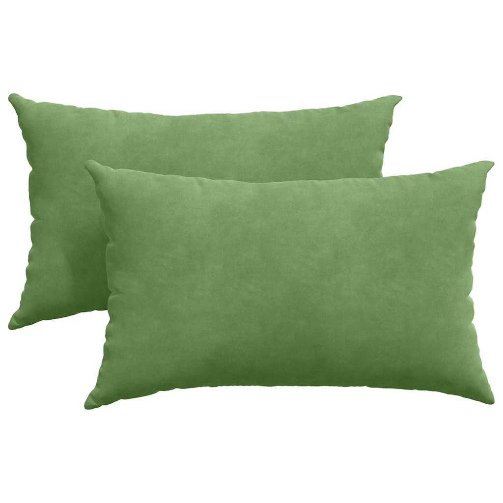 Cuscini da Divano 2 pcs Verde chiaro 50 x 30 cm