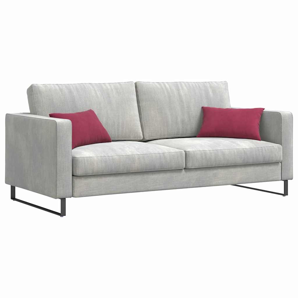 Cuscini da Divano 2 pcs Rosso vino 50 x 30 cm Tessuto in Cords