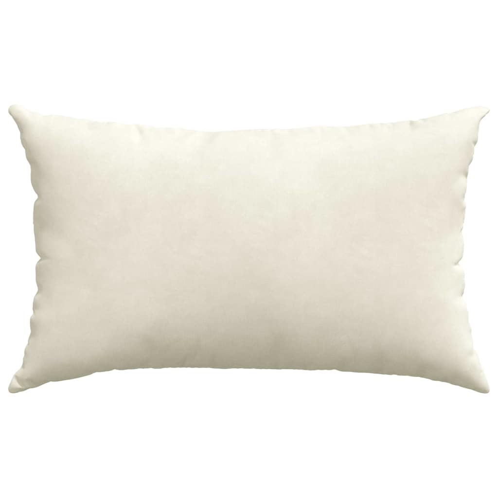 Cuscini da Divano 2 pcs Crema 50 x 30 cm Tessuto in Cords