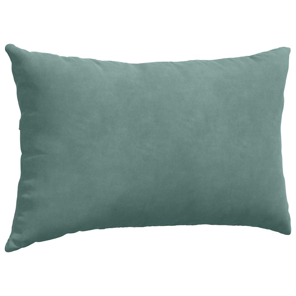 Cuscini da Divano 2 pcs Verde Mare 50 x 30 cm Tessuto in Cords