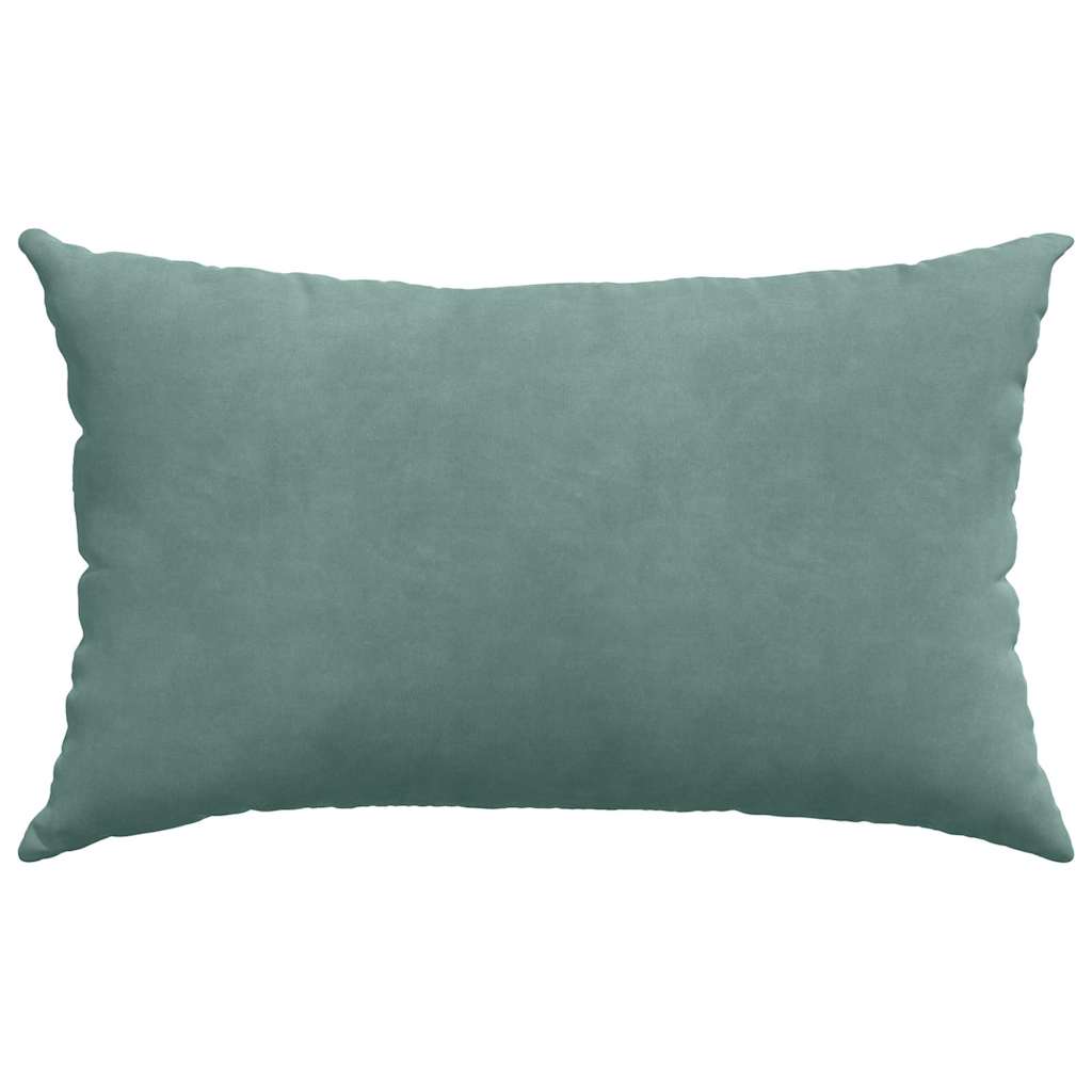 Cuscini da Divano 2 pcs Verde Mare 50 x 30 cm Tessuto in Cords