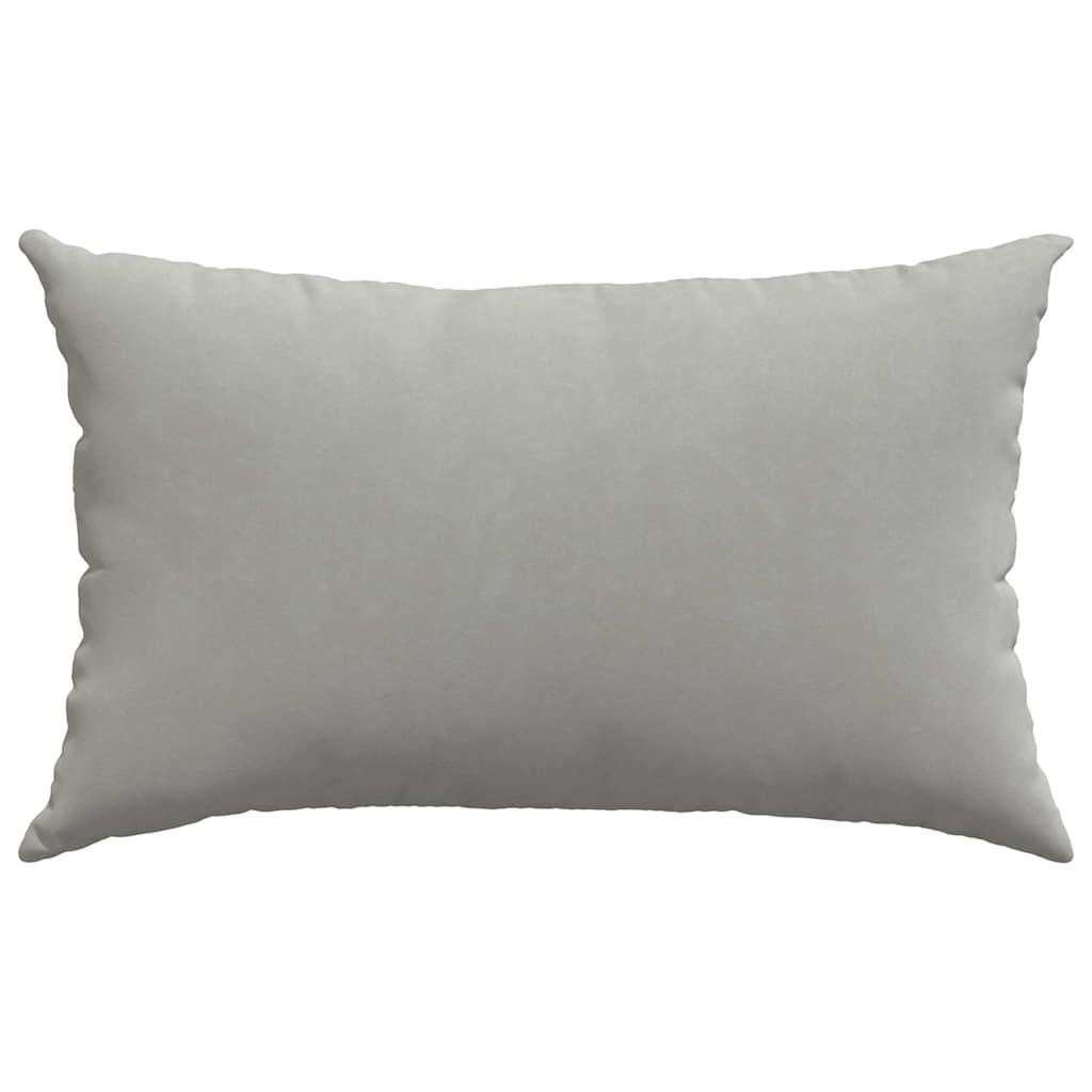 Cuscini da Divano 2 pz Tessuto Grigio chiaro 50 x 30 cm