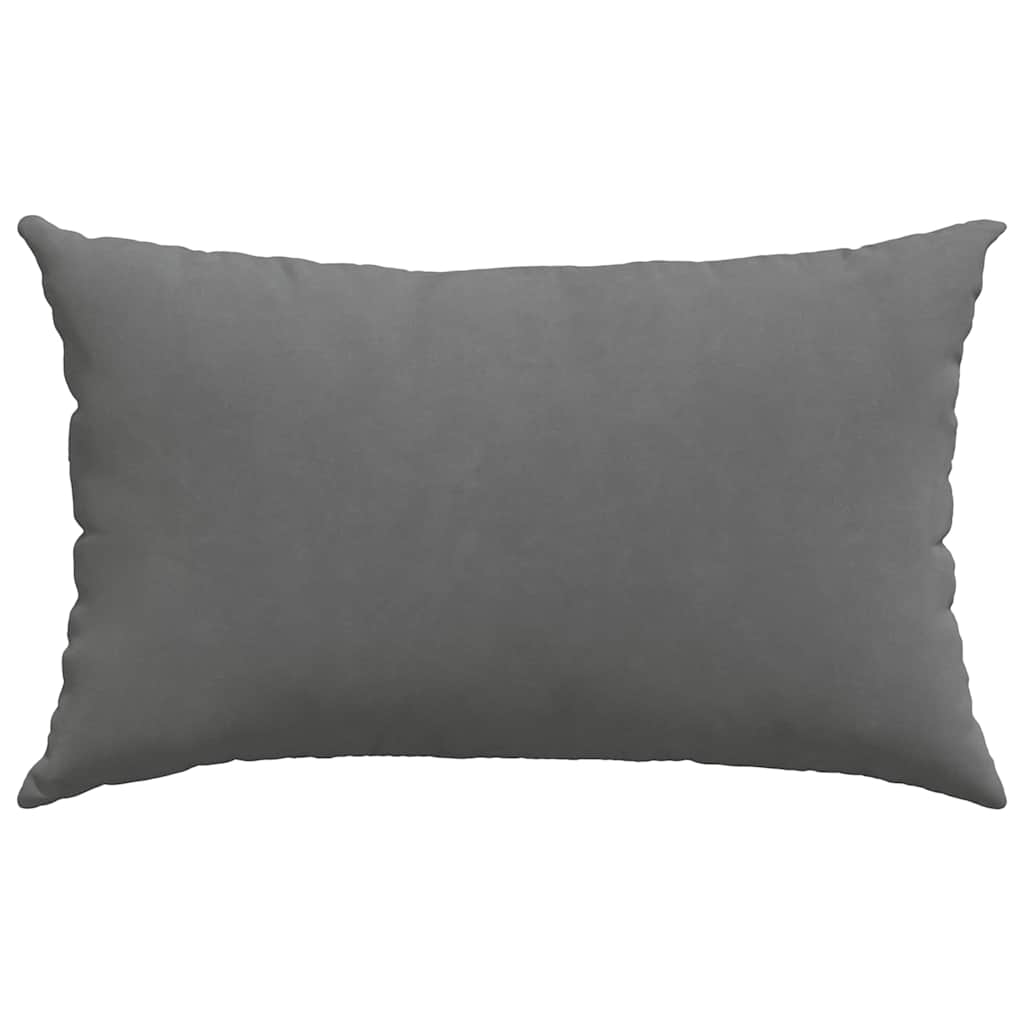Cuscini da Divano 2 pz Tessuto Grigio scuro 50 x 30 cm