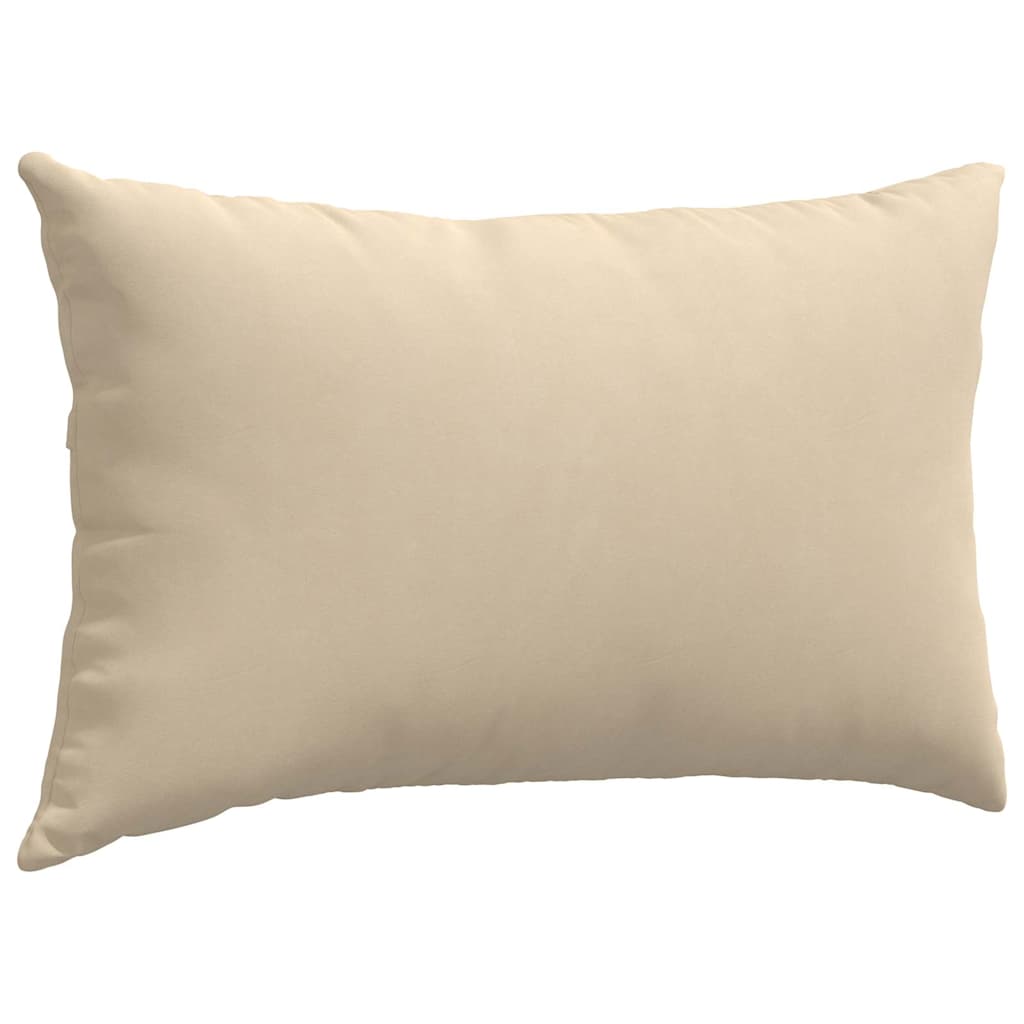 Cuscini da Divano 2 pz Tessuto Crema 50 x 30 cm