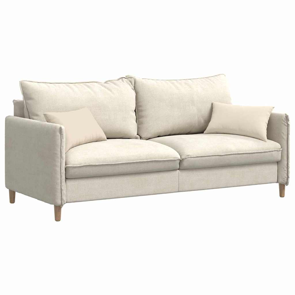 Cuscini da Divano 2 pz Tessuto Beige 50 x 30 cm