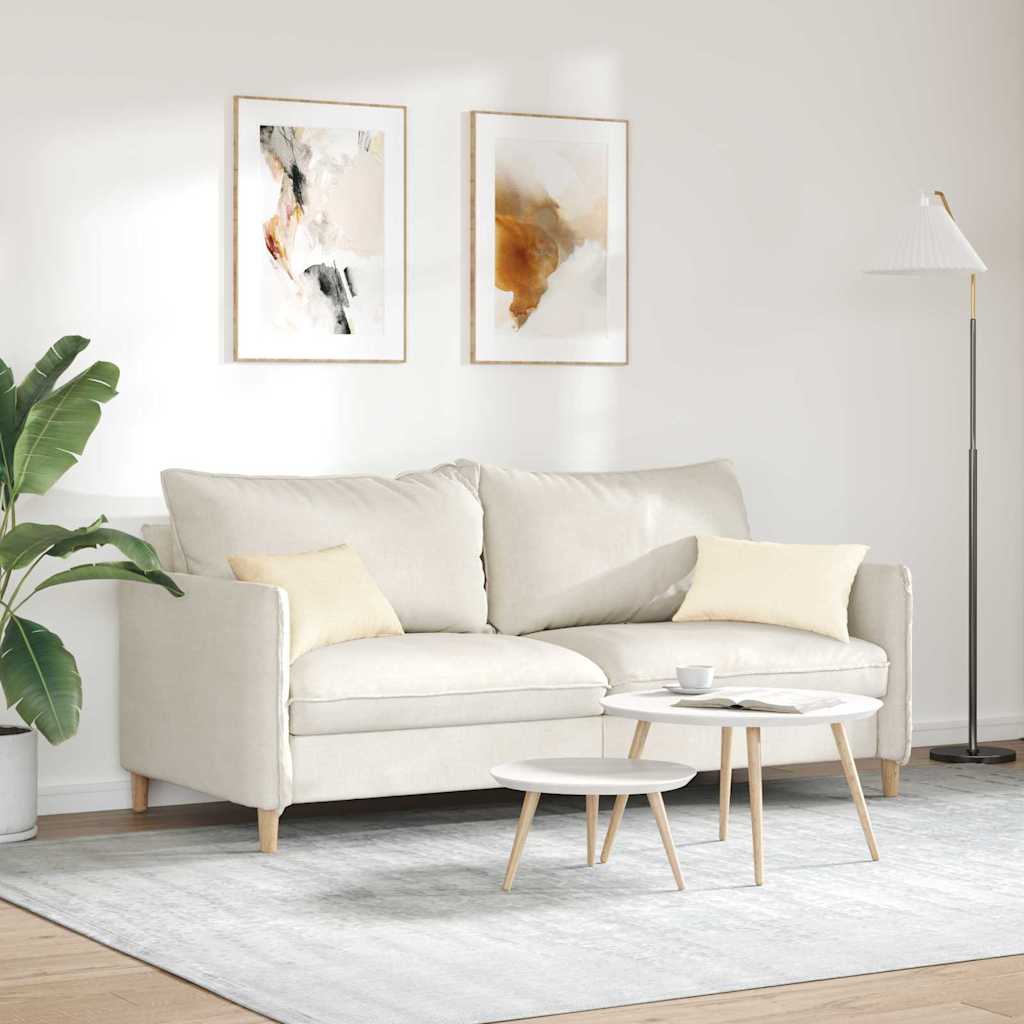 Cuscini da Divano 2 pcs Crema 50 x 30 cm Tessuto in Cords