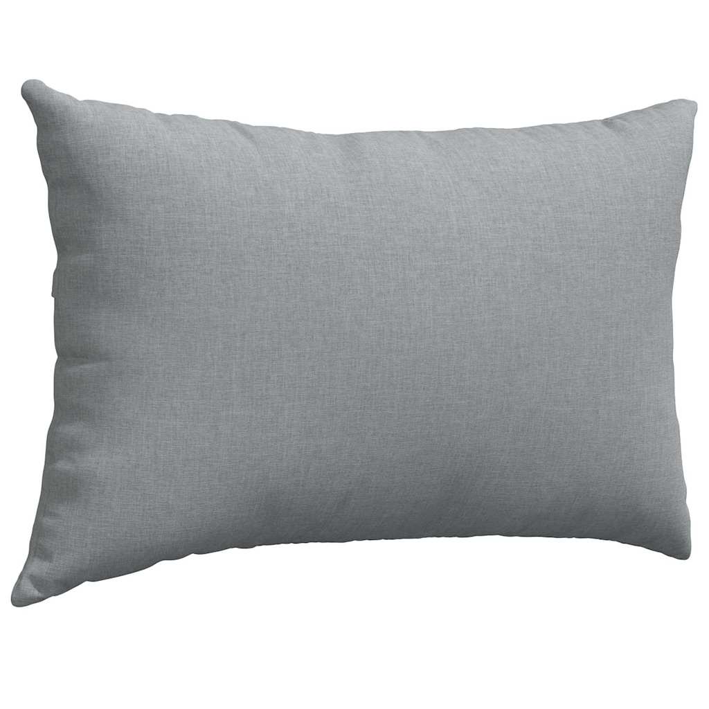 Cuscini da Divano 2 pz Tessuto Grigio chiaro 60 x 40 cm
