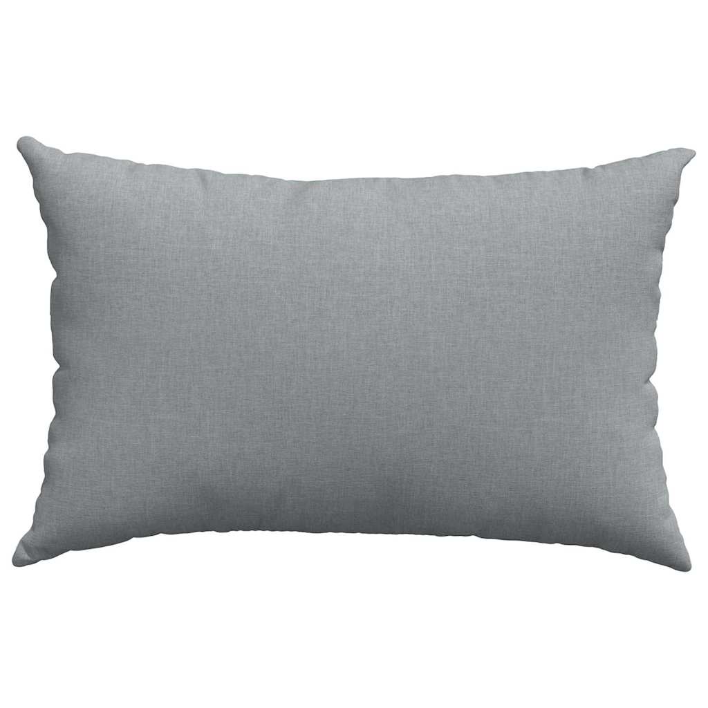 Cuscini da Divano 2 pz Tessuto Grigio chiaro 60 x 40 cm