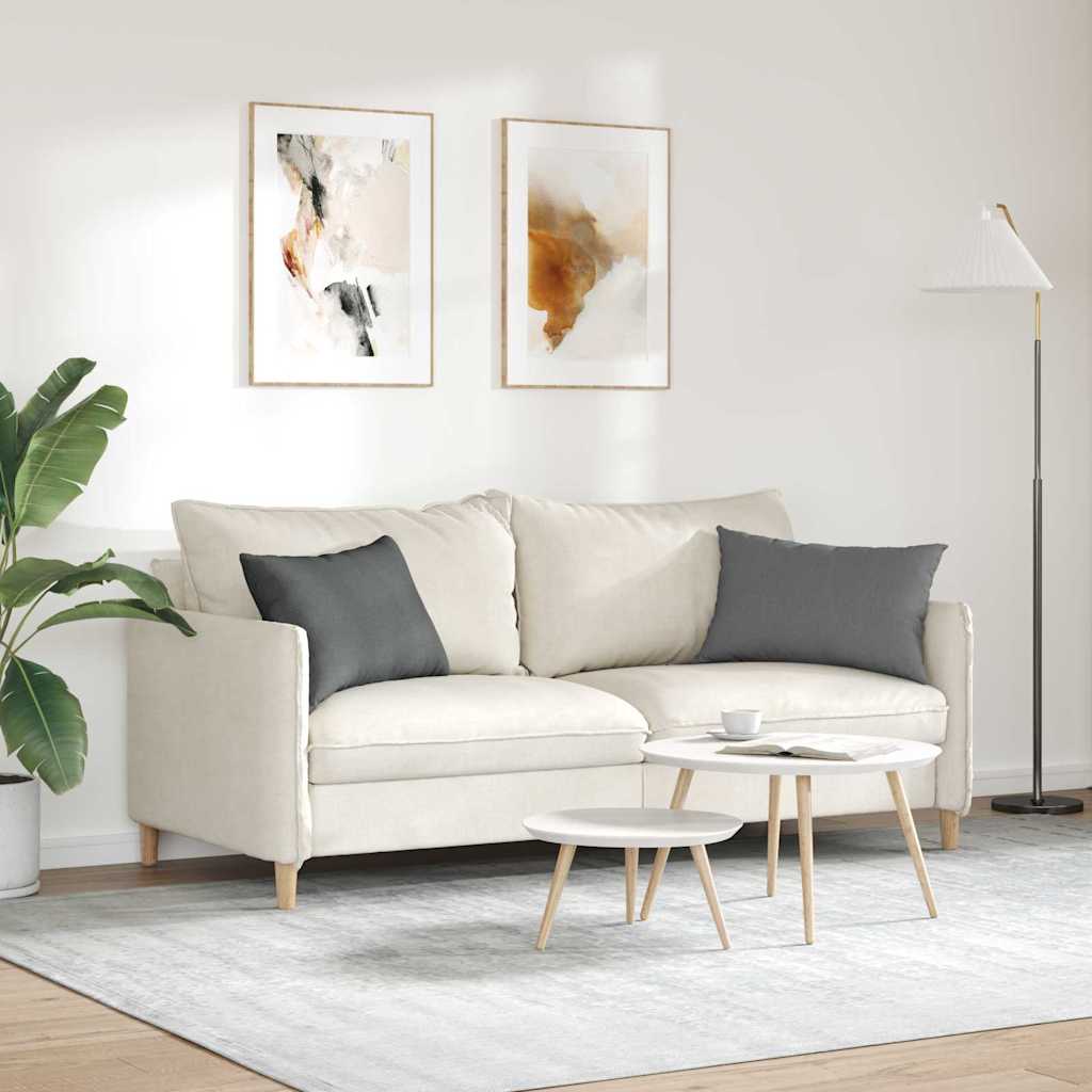 Cuscini da Divano 2 pz Tessuto Grigio scuro 60 x 40 cm