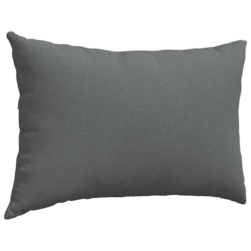 Cuscini da Divano 2 pz Tessuto Grigio scuro 60 x 40 cm
