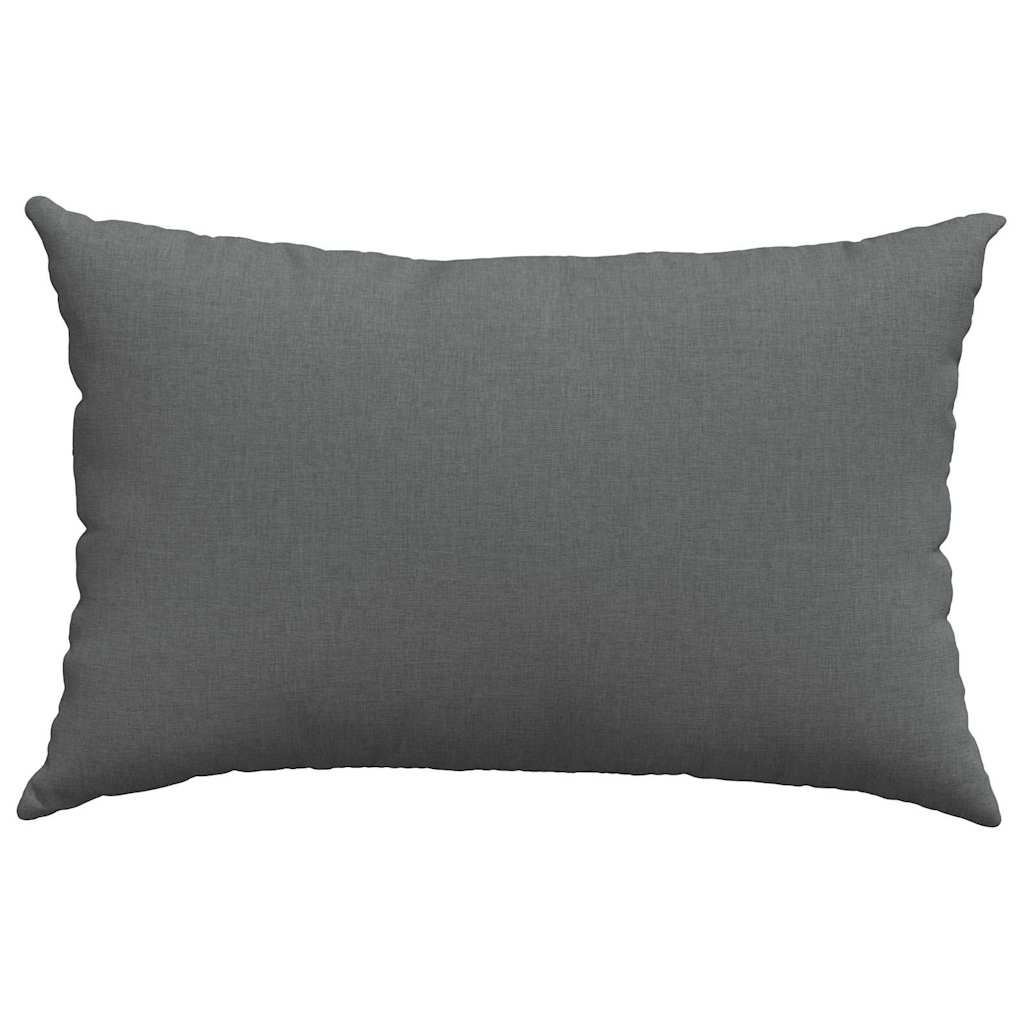 Cuscini da Divano 2 pz Tessuto Grigio scuro 60 x 40 cm