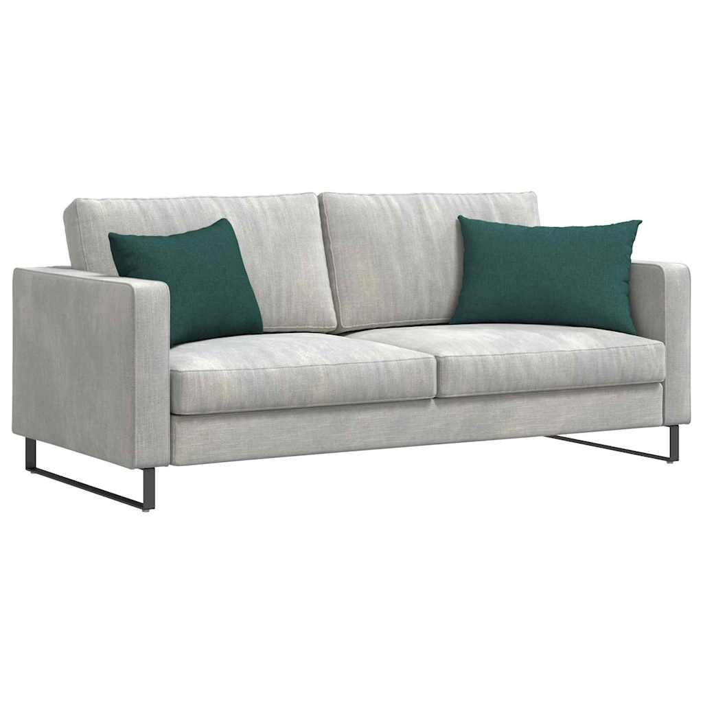 Cuscini da Divano 2 pz Tessuto Verde Scuro 60 x 40 cm