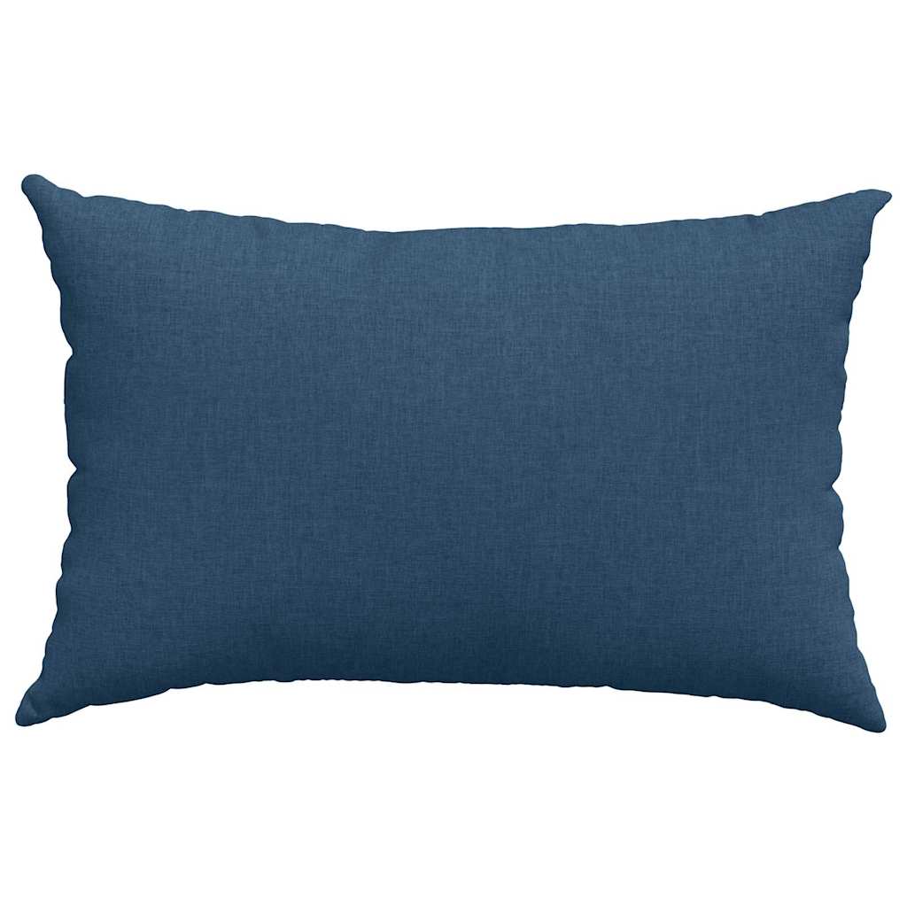 Cuscini da Divano 2 pz Tessuto Blu 60 x 40 cm
