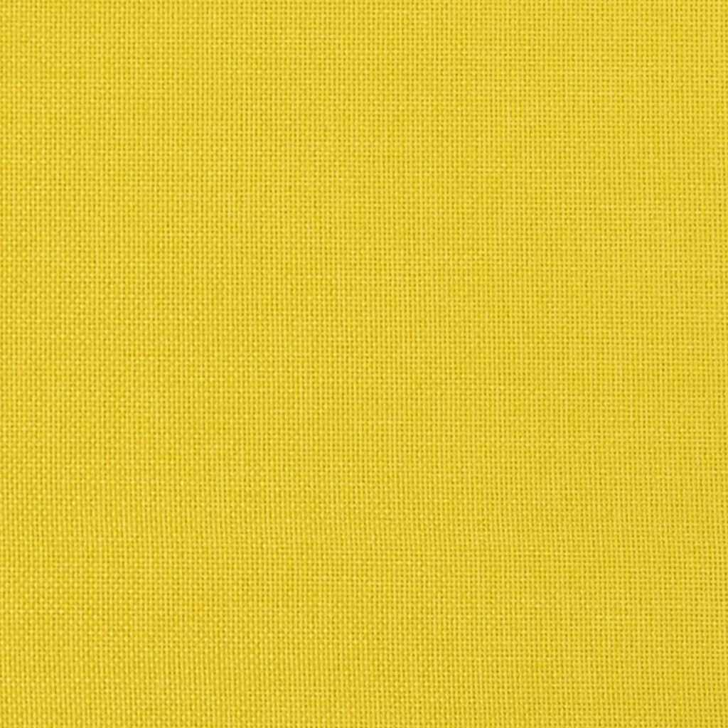 Cuscini da Divano 2 pz Tessuto Giallo Chiaro 60 x 40 cm