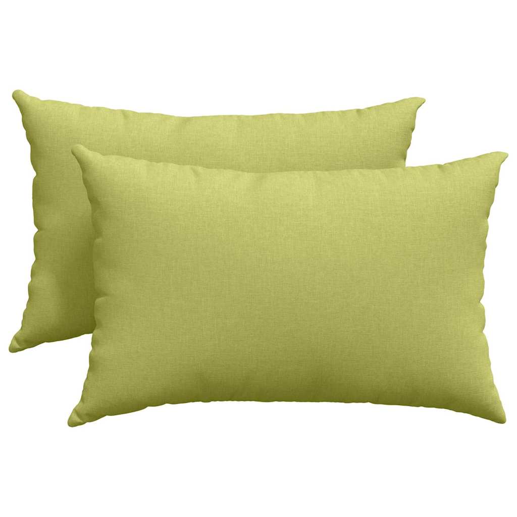 Cuscini da Divano 2 pz Tessuto Verde chiaro 60 x 40 cm