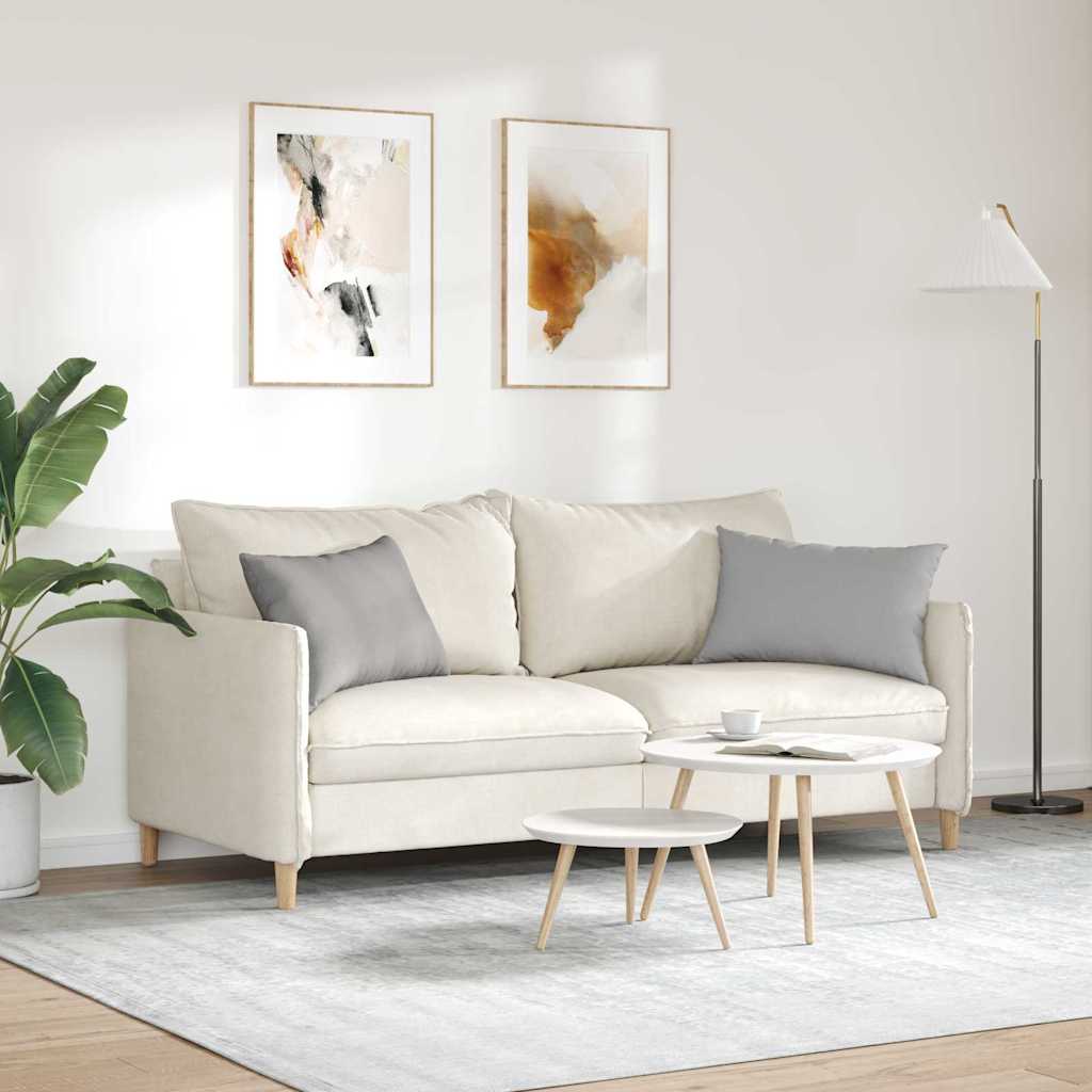 Cuscini da Divano 2 pz Tessuto Grigio Nuvola 60 x 40 cm