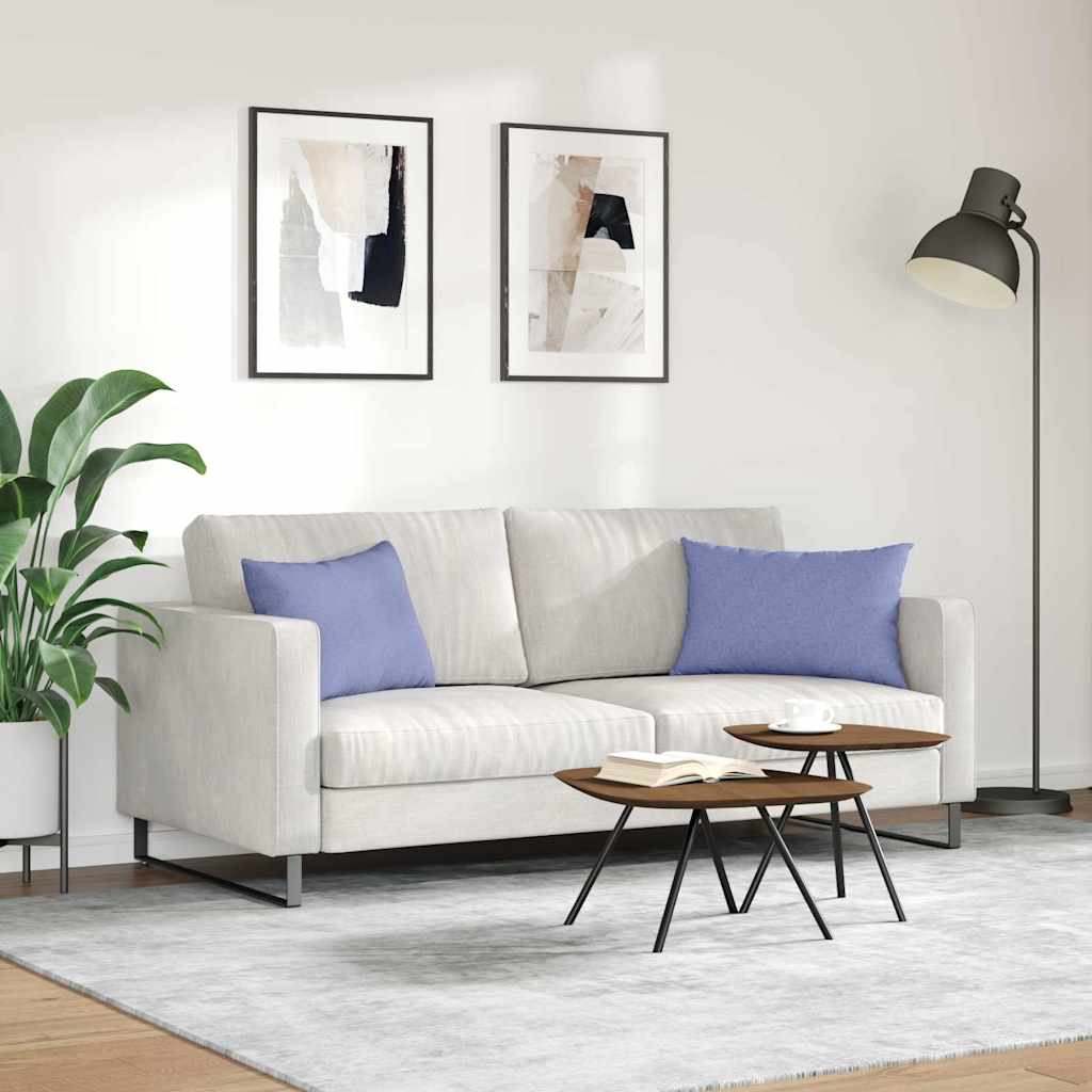 Cuscini da Divano 2 pz Tessuto Blu jeans 60 x 40 cm