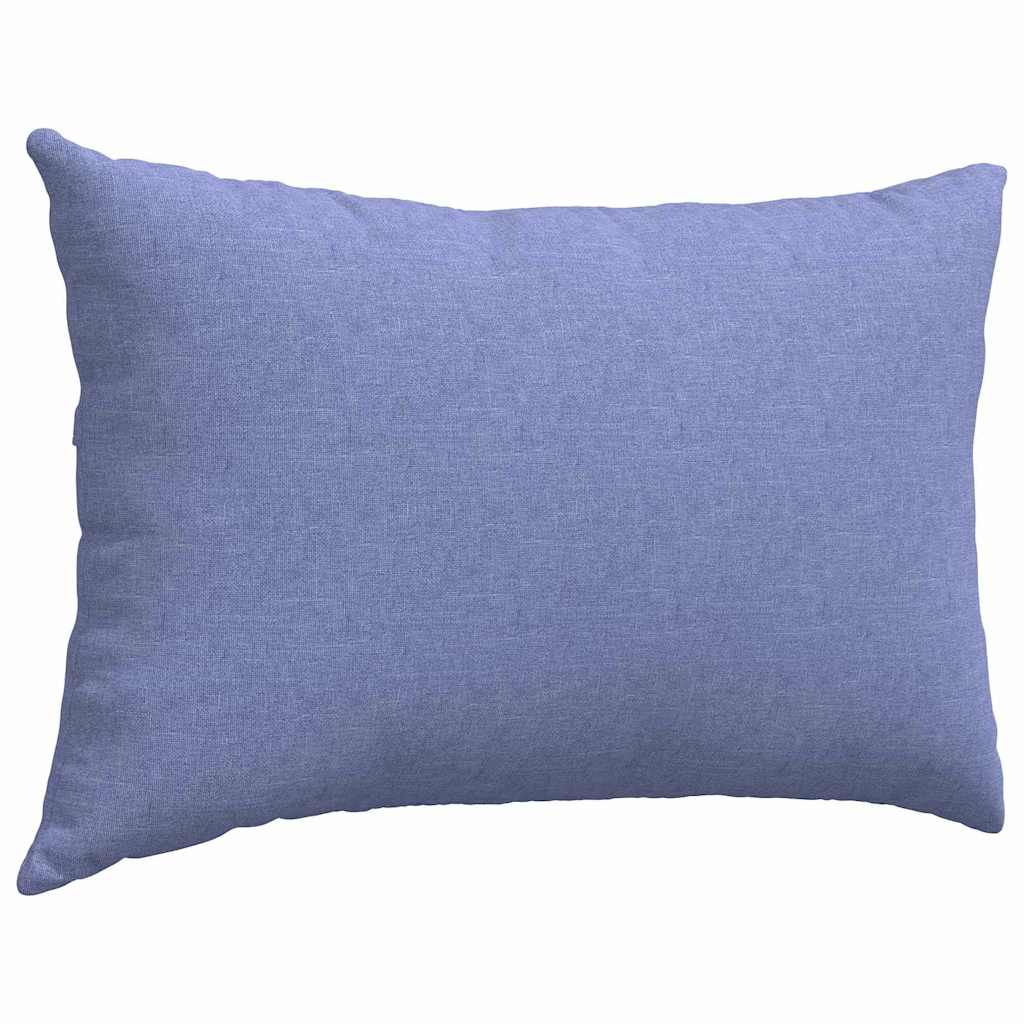 Cuscini da Divano 2 pz Tessuto Blu jeans 60 x 40 cm
