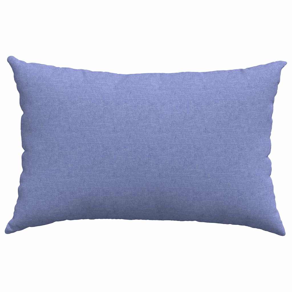 Cuscini da Divano 2 pz Tessuto Blu jeans 60 x 40 cm
