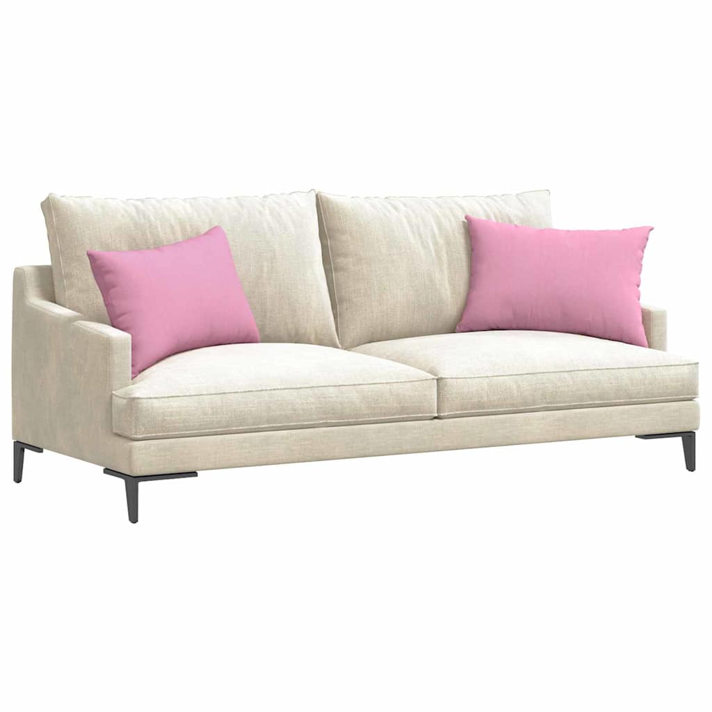 Cuscini da Divano 2 pz Tessuto Rosa 60 x 40 cm