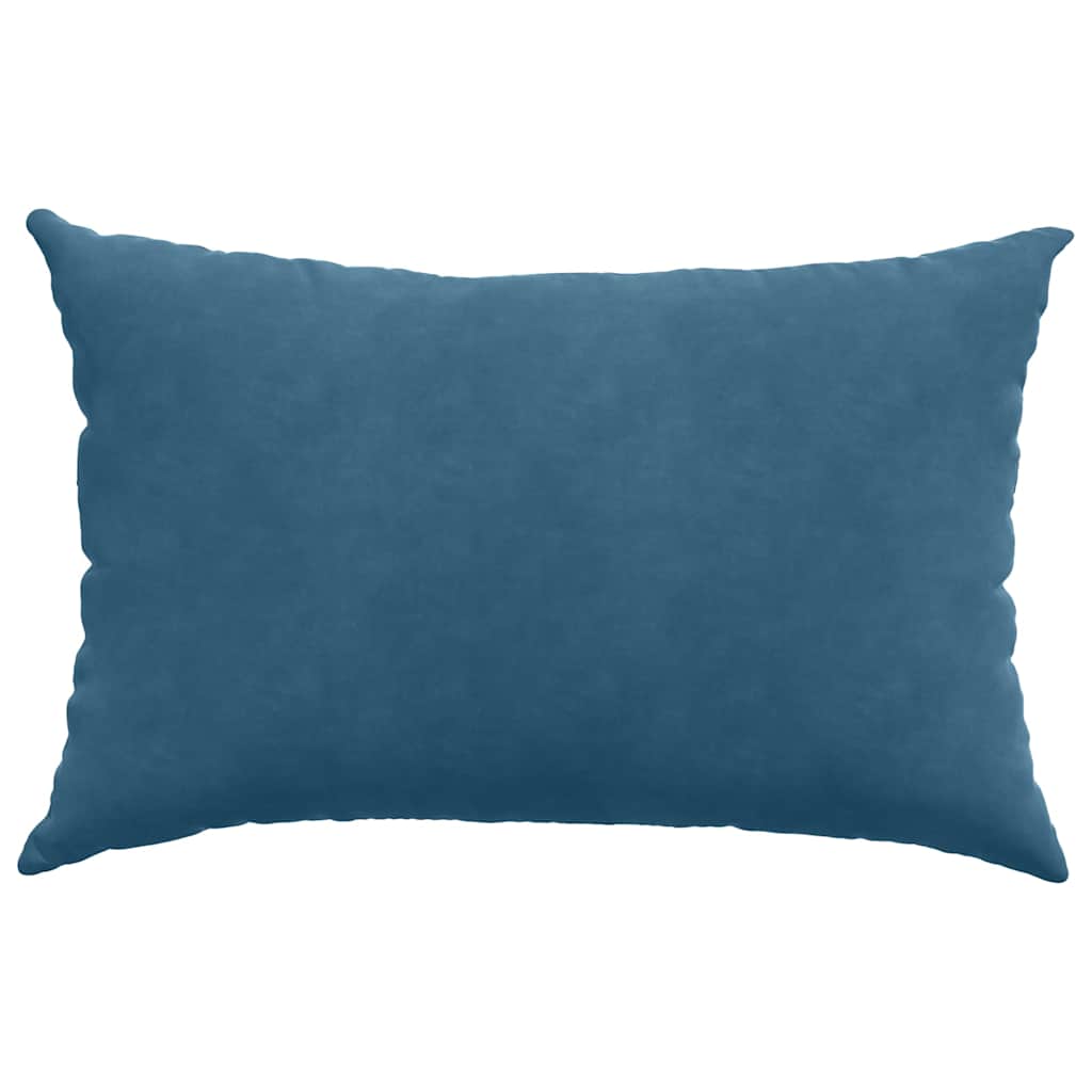 Cuscini da Divano 2 pcs Blu 60 x 40 cm Tessuto in Cords