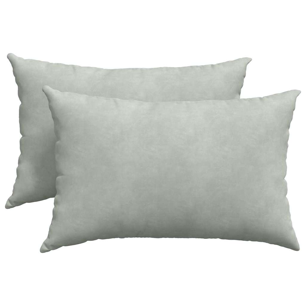 Cuscini da Divano 2 pcs Grigio chiaro 60 x 40 cm