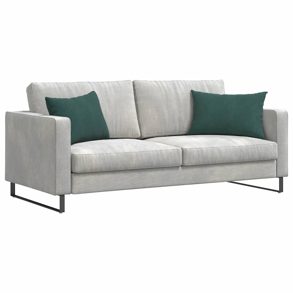 Cuscini da Divano 2 pcs Verde scuro 60 x 40 cm Tessuto in Cords