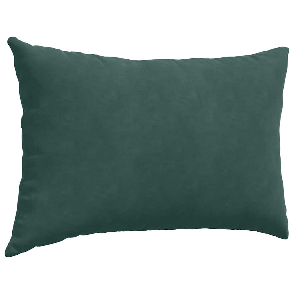 Cuscini da Divano 2 pcs Verde scuro 60 x 40 cm Tessuto in Cords