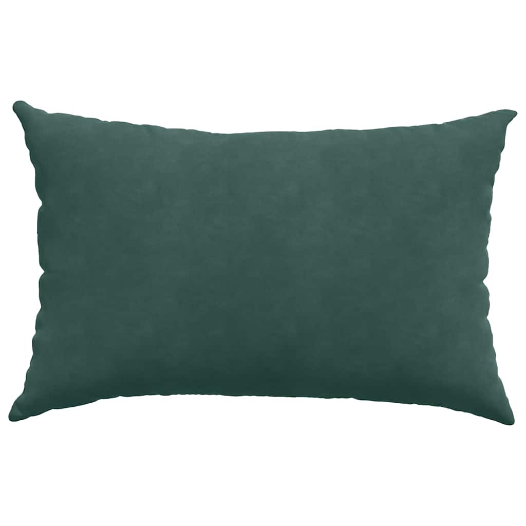 Cuscini da Divano 2 pcs Verde scuro 60 x 40 cm Tessuto in Cords