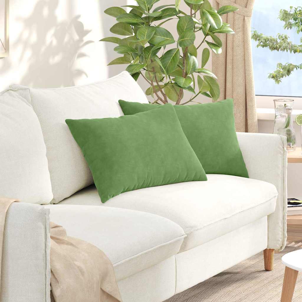 Cuscini da Divano 2 pcs Verde chiaro 60 x 40 cm