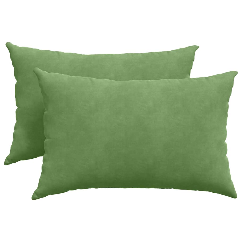 Cuscini da Divano 2 pcs Verde chiaro 60 x 40 cm