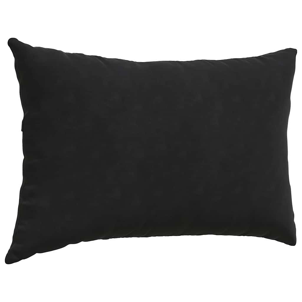 Cuscini da Divano 2 pcs Nero 60 x 40 cm Tessuto in Cords