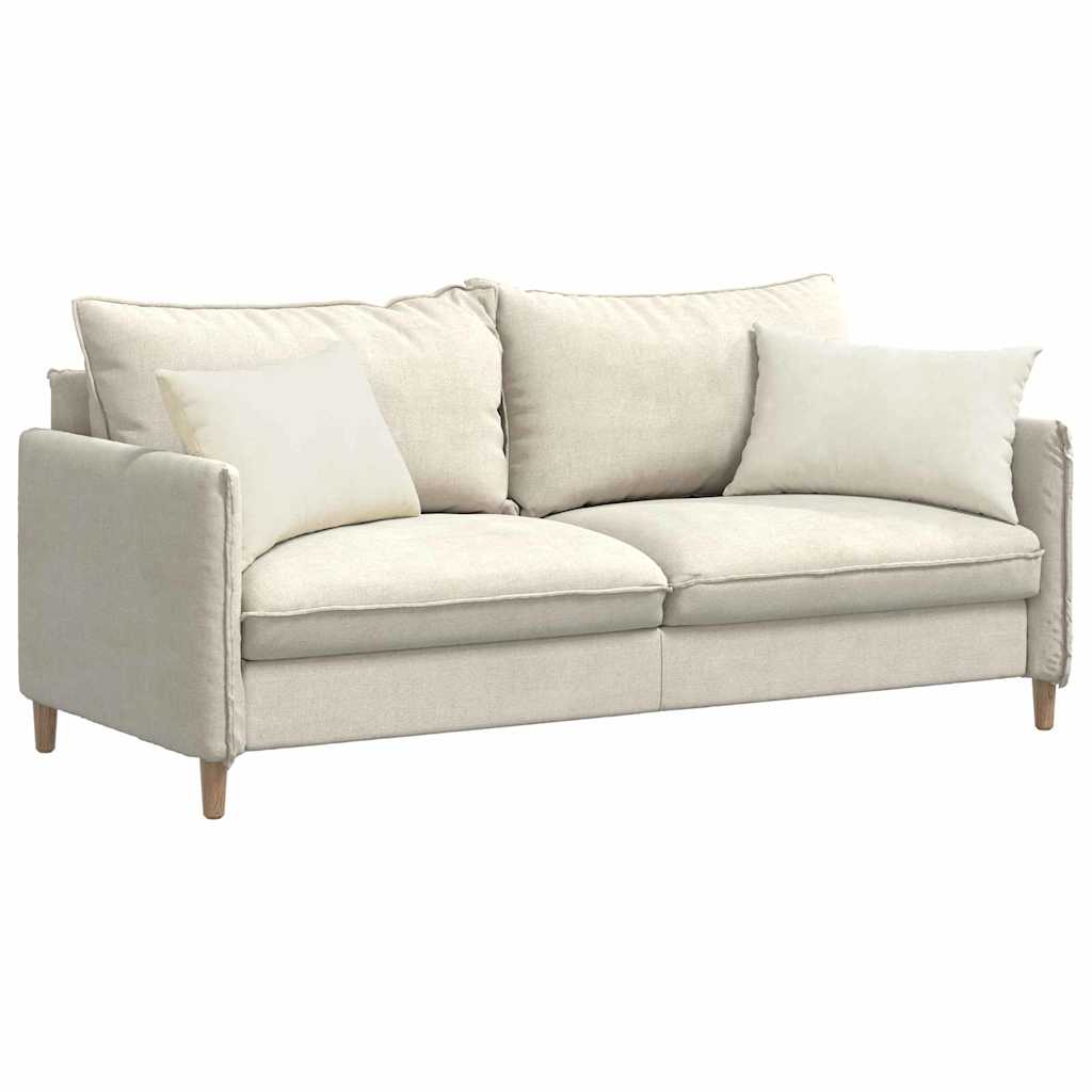 Cuscini da Divano 2 pcs Crema 60 x 40 cm Tessuto in Cords