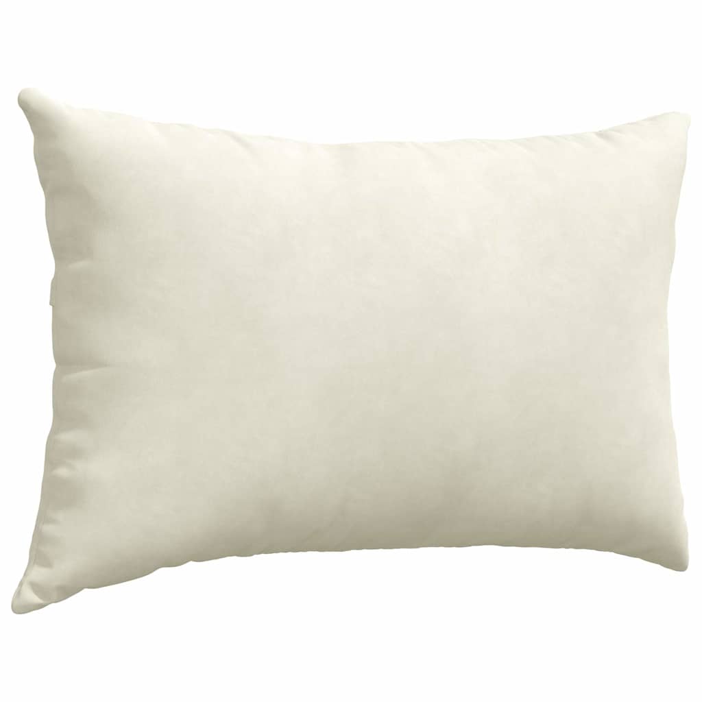 Cuscini da Divano 2 pcs Crema 60 x 40 cm Tessuto in Cords