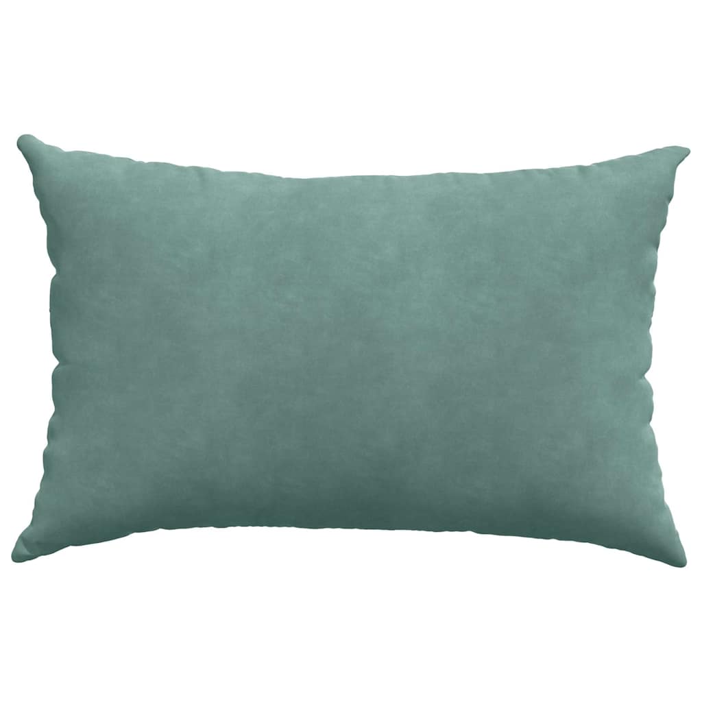 Cuscini da Divano 2 pcs Verde Mare 60 x 40 cm Tessuto in Cords