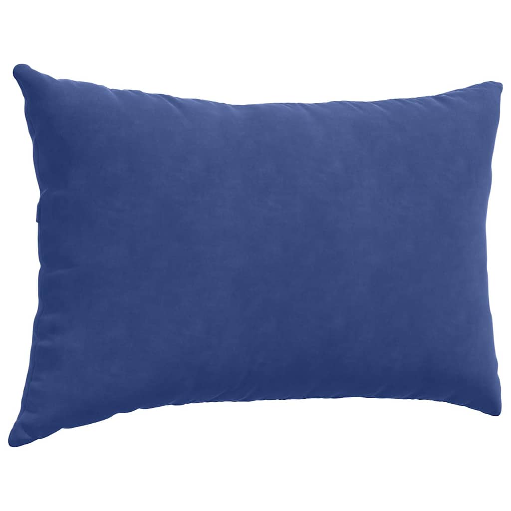 Cuscini da Divano 2 pcs Blu Polizia 60 x 40 cm Tessuto in Cords
