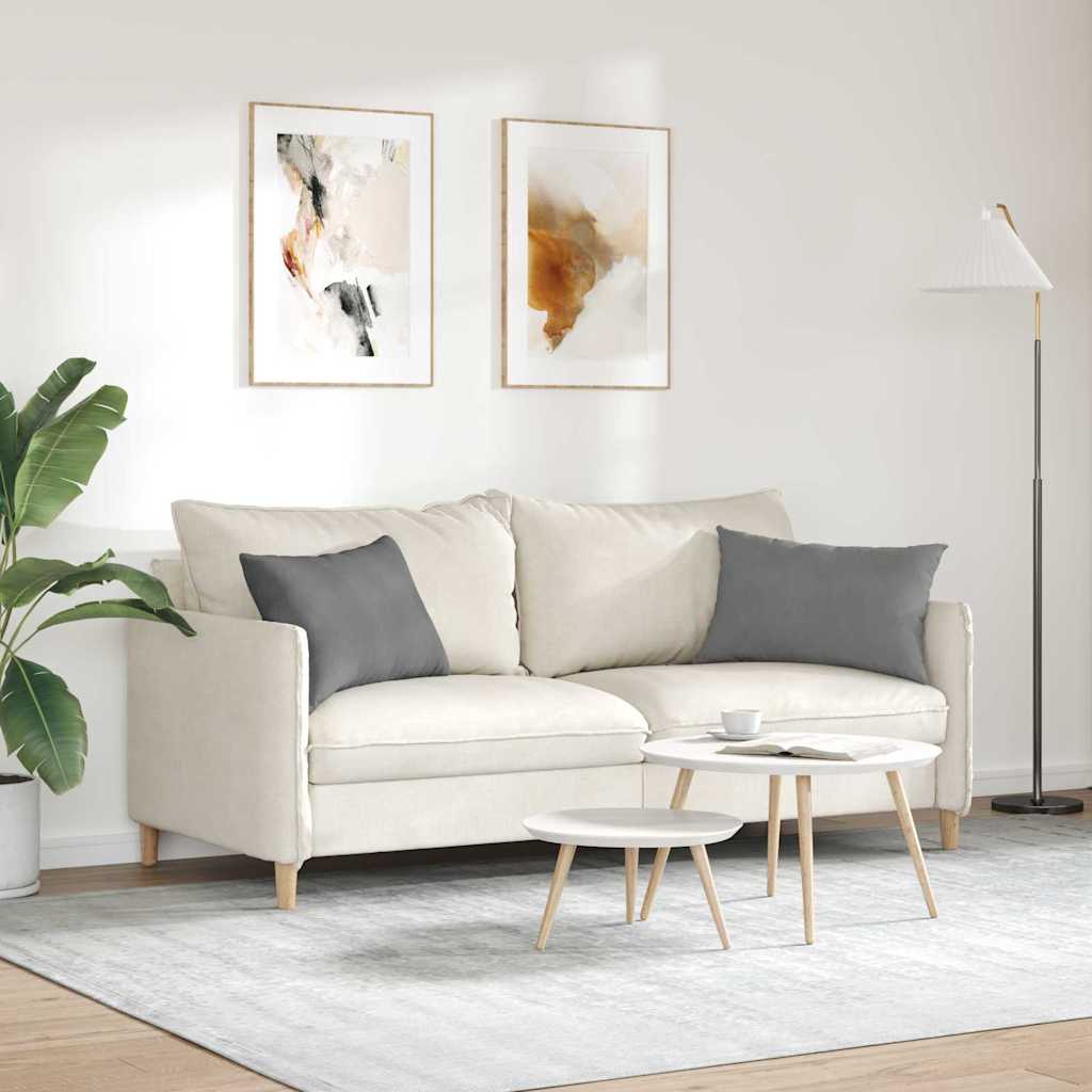 Cuscini da Divano 2 pz Tessuto Grigio scuro 60 x 40 cm