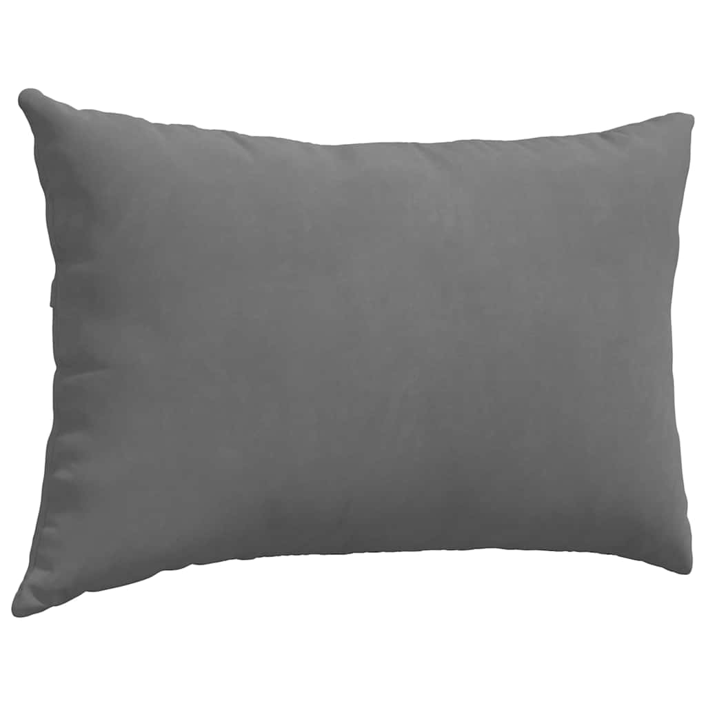 Cuscini da Divano 2 pz Tessuto Grigio scuro 60 x 40 cm