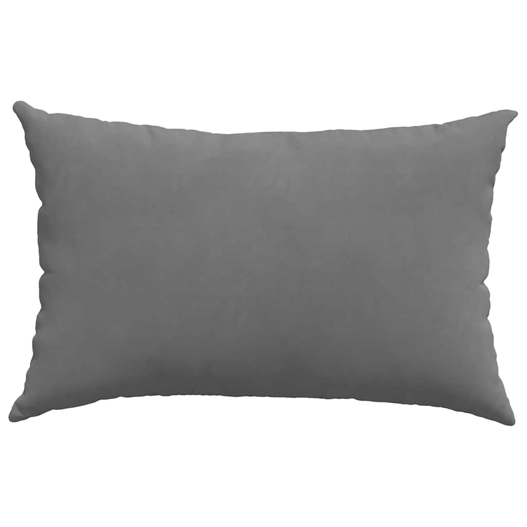 Cuscini da Divano 2 pz Tessuto Grigio scuro 60 x 40 cm