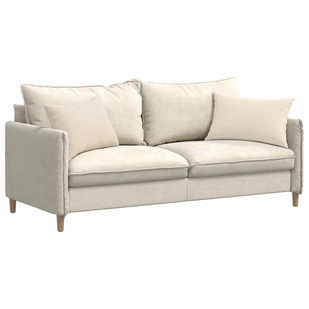 Cuscini da Divano 2 pz Tessuto Beige 60 x 40 cm