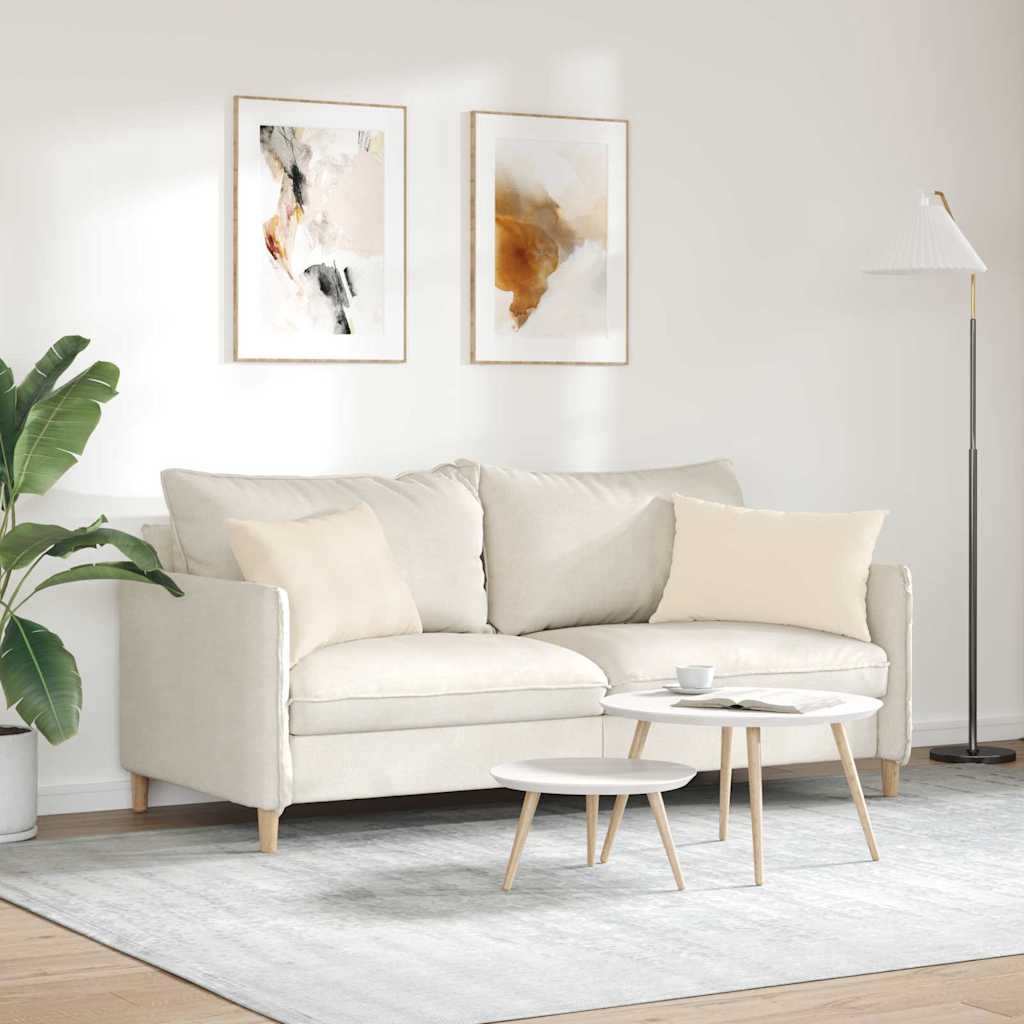 Cuscini da Divano 2 pz Tessuto Beige 60 x 40 cm