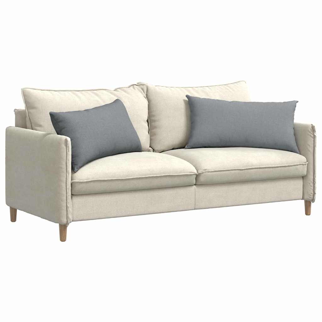 Cuscini da Divano 2 pz Tessuto Grigio chiaro 80 x 40 cm