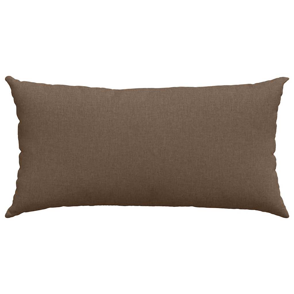 Cuscini da Divano 2 pz Tessuto Marrone 80 x 40 cm