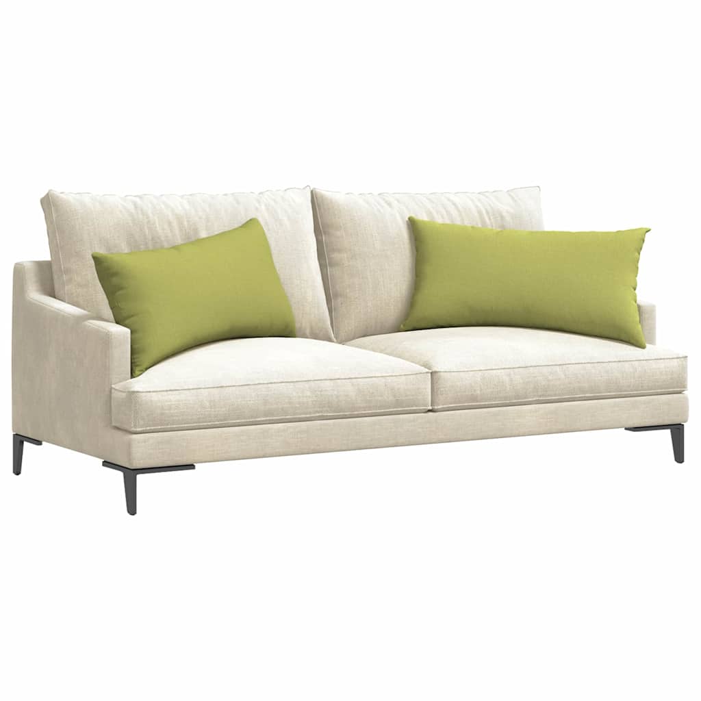 Cuscini da Divano 2 pz Tessuto Verde chiaro 80 x 40 cm